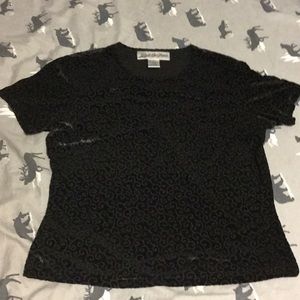 Petite M velvet shirt
